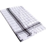 Merkloos Handdoek Adalynne, ft 50 x 70 cm,geruit, zwart, 6 stuks