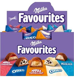 Milka Milka Favourites chocolade, doos van 108 stuks (1 kg)