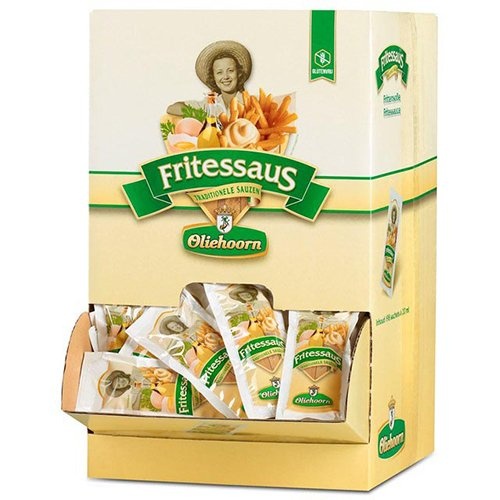 Oliehoorn Oliehoorn Fritessaus 35%, doos van 198 zakjes van 20 ml