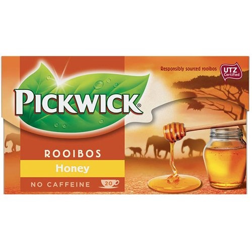 Pickwick Pickwick thee, rooibos en honing, pak van 20 zakjes