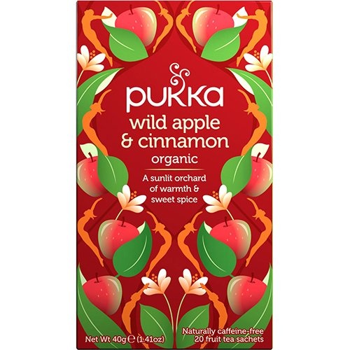 Pukka Pukka thee bio, Wild Apple - Cinnamon, pak van 20 stuks
