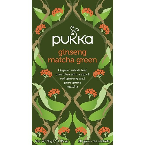 Pukka Pukka thee bio, Ginseng Matcha Green, pak van 20 stuks