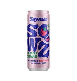 Sqwz SQWZ frisdrank Red Fruits BIO, blikje van 25 cl, pak van 12 stuks