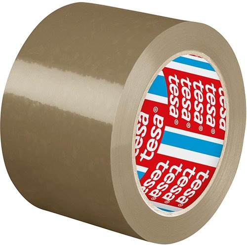 Tesa Tesa verpakkingstape premium, ft. 75 mm x 66 m, PVC, Havana