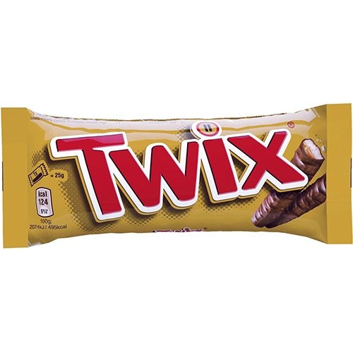 Twix Twix chocoladereep, 50 g — levering per 32