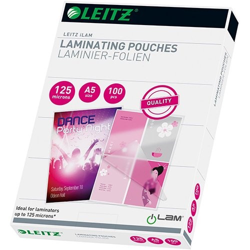Leitz Leitz Eva lamineerhoes ft A5, 250 micron (2 x 125 micron), pak van 100 stuks