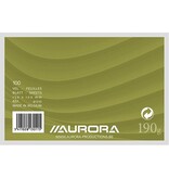 Aurora Aurora witte systeemkaarten, ft 10 x 15 cm, effen,  pak van 100 stuks
