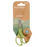 Econovo Econovo schaar, 15 cm, groen, op blister