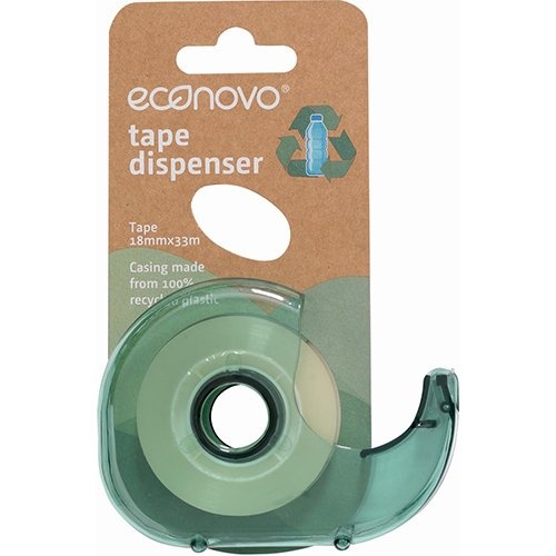 Econovo Econovo plakband, met afroller, 18 mm x 33 m