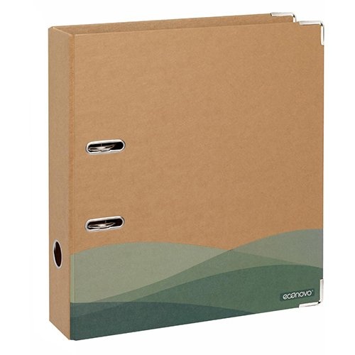 Econovo Econovo ordner, A4, rug van 75 mm, kraft