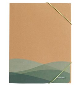 Econovo Econovo elastomap met 3 kleppen, A4, kraft