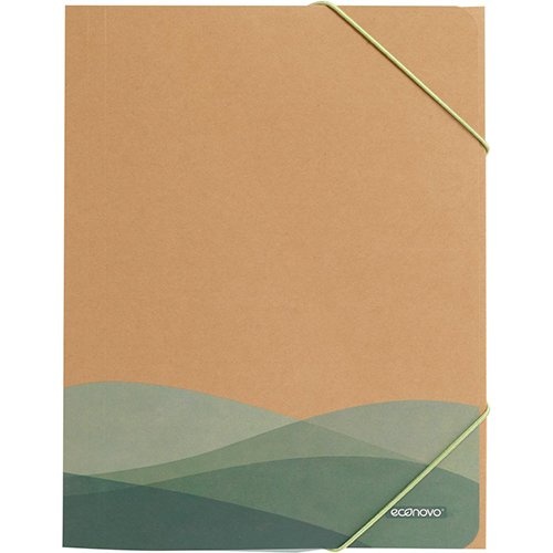 Econovo Econovo elastomap met 3 kleppen, A4, kraft