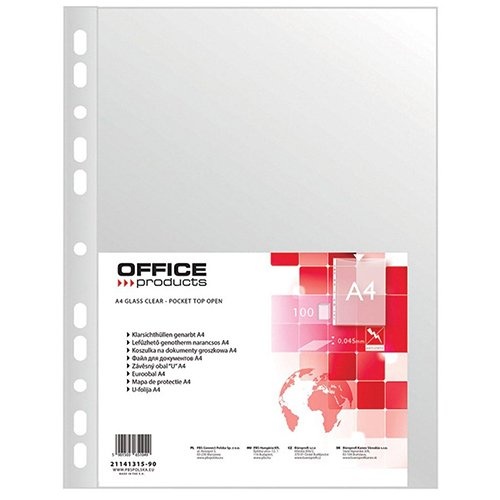 Office Products OFFICE products showtas, gekorreld, A4, 45 micron, pak van 100 stuks