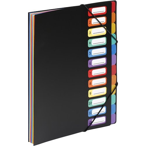 Viquel Viquel Rainbow Class sorteermap, ft A4, met 12 vakken