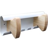 Unilux Unilux muurkapstok Aurora, wit, 2 haken