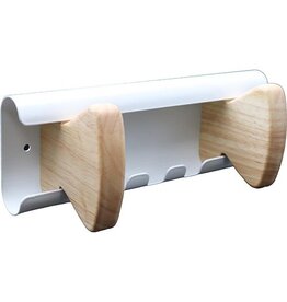 Unilux Unilux muurkapstok Aurora, wit, 2 haken
