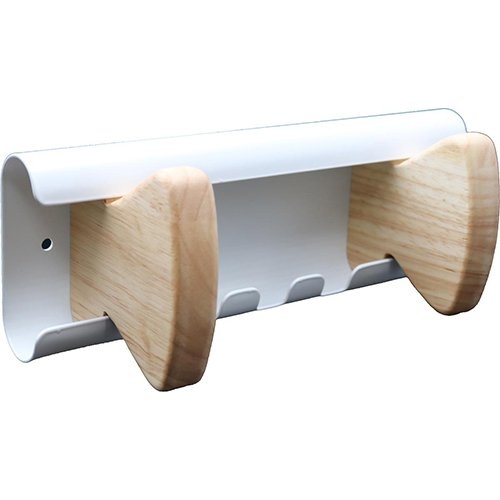 Unilux Unilux muurkapstok Aurora, wit, 2 haken