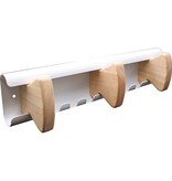 Unilux Unilux muurkapstok Aurora, wit, 3 haken