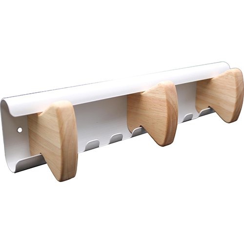 Unilux Unilux muurkapstok Aurora, wit, 3 haken