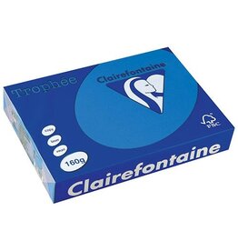 Clairefontaine Trophee A4 160G 250V Turkoois [1st]