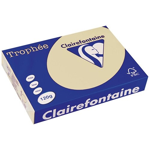 Clairefontaine Clairefontaine Trophée Pastel, gekleurd papier, A4, 120 g, 250 vel, gems