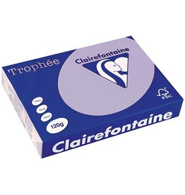 Clairefontaine Clairefontaine Trophée Pastel, gekleurd papier, A4, 120 g, 250 vel, lila