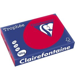Clairefontaine Clairefontaine Trophée Intens, A4, 120g, 250 vel, kersenrood