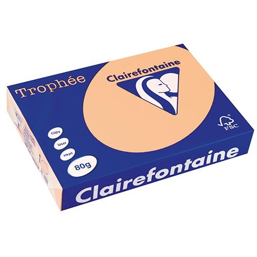 Clairefontaine Clairefontaine Trophée A4, 80 g, 500 vel, zalm