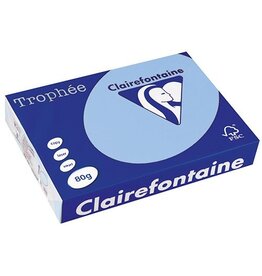 Clairefontaine Clairefontaine Trophée gekleurd papier, A4, 80 g, 500 vel, helblauw