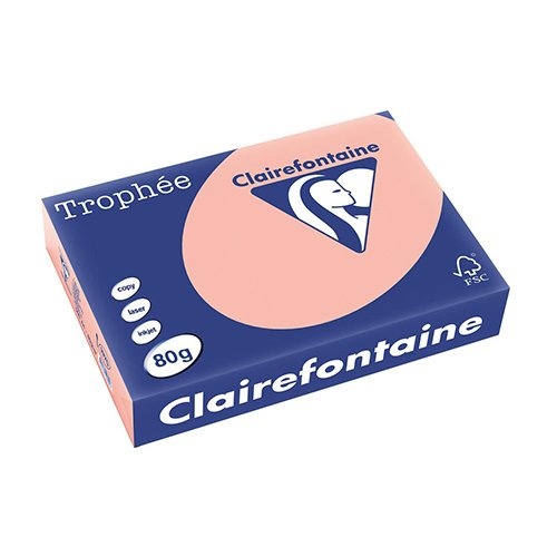 Clairefontaine Clairefontaine Trophée gekleurd papier, A4, 80 g, 500 vel, perzik
