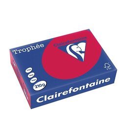 Clairefontaine Trophee A4 210G 250V Kersenrd [1st]