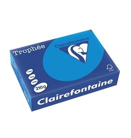 Clairefontaine Clairefontaine Trophée Intens, gekleurd papier, A4, 210 g, 250 vel, turkoois