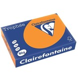 Clairefontaine Clairefontaine Trophée Intens, gekleurd papier, A4, 80 g, 500 vel, fluo oranje