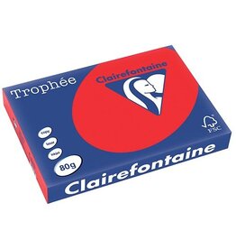Clairefontaine Trophee A3 80G 500V Koraal Rd [3st]