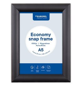 Europel Europel clicklijst Economy, 25 mm, ft A5, zwart