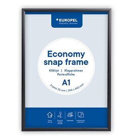 Europel Europel clicklijst Economy, 25 mm, ft A1, zwart