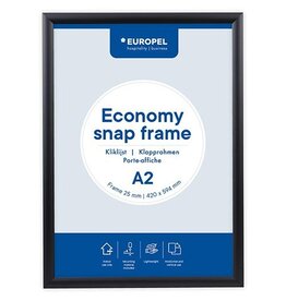 Europel Europel clicklijst Economy, 25 mm, ft A2, zwart