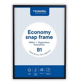 Europel Europel clicklijst Economy, 25 mm, ft B1, zwart