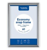 Europel Europel clicklijst Economy, lijst 25 mm, ft A1, zilver