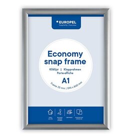 Europel Europel clicklijst Economy, 25 mm, ft A1, zilver