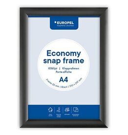 Europel Europel clicklijst Economy, 25 mm, ft A4, zwart