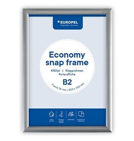 Europel Europel clicklijst Economy, 25 mm, ft B2, zilver