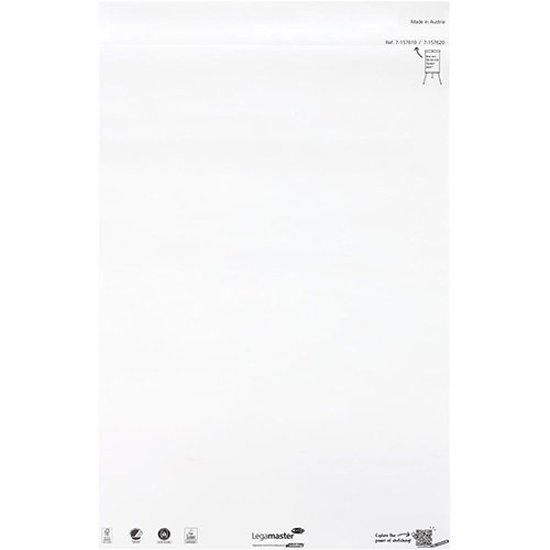 Legamaster Legamaster flipchartpapier Sketch ECO, ft 98 x 65 cm, blanco, 50 vel, pak van 2 stuks