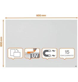 Nobo Infinity Witbord Staal 90X60 [1st]