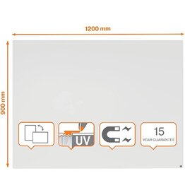 Nobo Infinity Witbord Staal 120X90 [1st]
