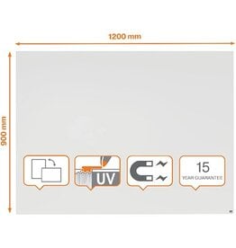 Nobo Nobo Infinity randloos whiteboard, staal, magnetisch, 120 x 90 cm