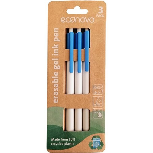 Econovo Econovo gelroller, 0,5 mm, blister van 3 stuks, blauw