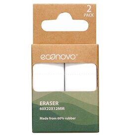 Econovo Econovo gum, wit, blister van 2 stuks