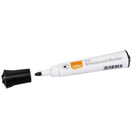 Nobo Nobo Glide whiteboardmarker, ronde punt, pak van 10 stuks, zwart