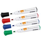 Nobo Nobo Glide whiteboardmarker, ronde punt, pak van 10 stuks, geassorteerde kleuren